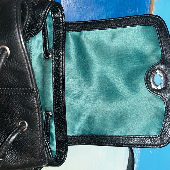 Coach Leather Drawstring Backpack No. D1373-F24385 - Picture 3 of 7